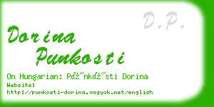 dorina punkosti business card